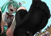 Miku and her toys! [giantess]