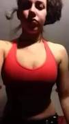 Sport bra bounce