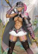 Female Captain, Elf Warrior
