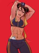 Chun Li stretching out [Vashperado]