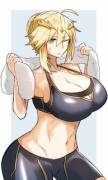 Lancer Artoria Post Work-out(FGO)[Gin Moku]