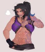 Amara showing off her abs [Borderlands 3] (Orangekissess)