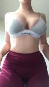 Setting Her Amazing Tits Free