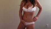 Cam Show in my White Satin Panties