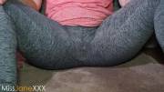 Yoga pants pee