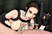 Lara Croft titjob (SkirHot)