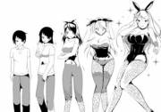 Bunnygirl (MTF/TGTF; Age Progression) by "Unknown Artist"