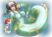 Serperior Rosa [F Human -&gt; F Serperior Lamia/Naga Post-TF; Alternate Species] [Pokemon] by Kirisaki Byakko