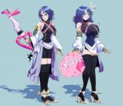 Kingdom Hearts: Leg Keyblade [F Bimbofication of Aqua] - BimboPhi