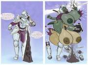 A Ring to Inflate them All [F Human -&gt; F Shortstack Kobolds; Breast/Ass Expansion, "Splitting"] - TheBoRiS