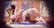 Dragon Yoga [F Human -&gt; F Anthro Dragoness Mid-TF] by Watsup