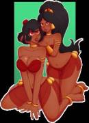 Jafar's Growing Harem {Harem Belly Dancer Bimbo Post-MTF/TGTF &amp; Bimbofication of Aladdin &amp; Princess Jasmine} from Wrenzephyr2