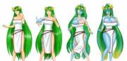 Kid Icarus/Monster Musume: Palutena's Slimy Guidance [F Human -&gt; F Slime Girl][Twinning (Suu)] - saturnxart