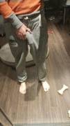 Salt and pepper sweat pants