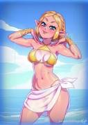 Zelda donning her short hair (Kajin)