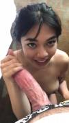 Asian GF loves his BWC (x-post r/AsianGirlsWhiteCocks)