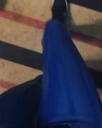 My blue latex pants 