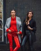 Daniela in red and Denisa in black