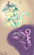 "Noodleslurp" [furry][scalie][oral][soft][unwilling][F/m]