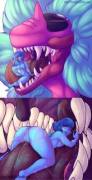 Inside the mouth of a giant[F/F][Willing]