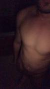 Walking around naked and got horny