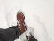 Chippewa 1969 Original Kush-N-Kollar kicking ass in the snow.