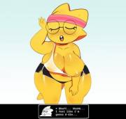 Exercise is hard for Alphys (SomeScrub)