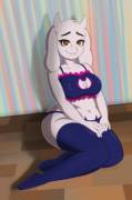 Cat lingerie Toriel (by me)