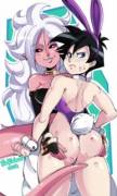 Majin Android 21 and Videl (RadLionheart)