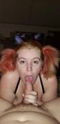 Let me ask you.... what's your favorite part of me ;) bleaching my hair to blonde. ;)