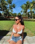 Cum on those sunburnt tits!