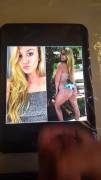 Cumming All Over Blonde Bubble Butt Sammy!