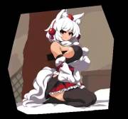 "Weird fetish but I don't mind..."[Momiji Inubashiri][Armpit Sex][Animated GIF]