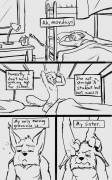 Monday Mornings [MF][comic] by blackkitten