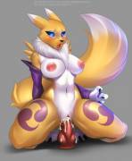 Renamon's New Toy [F] (DooM the Wolf)