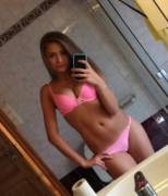 Cute Pink Bra Teen