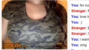 Big tits in camo shirt