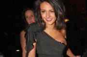 Michelle Keegan night out nip slip