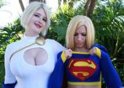 Supergirl is jealous (via /r/BreastEnvy)