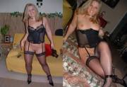MILF Blonde - Sexy Corset &amp; Stockings (2328x1600)