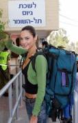 18-year-old Gal Gadot on the first day of her Army service