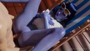 Widowmaker getting fucked on a beach chair (darkholestuff) [Overwatch]