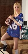 Kennedy Kressler and a Football