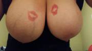 How about you add a few more kisses to my hanging tits?