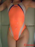 Orange One-Piece Swimsuit