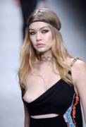 Gigi Hadid on the runway for Versace in Milan (X-post /r/NSFWfashion)