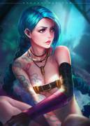 Jinx looking pensive (NeoArtCore)