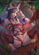 xmas ahri by Cian yo