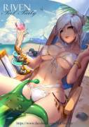 Riven enjoying the beach. [ Cian yo お仕事募集中]