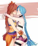 Leona Jinx Makeout by Orekifag